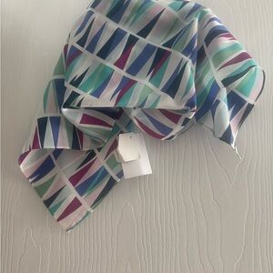 Silk scarf wear 3 ways 26 x 26”. New with tags